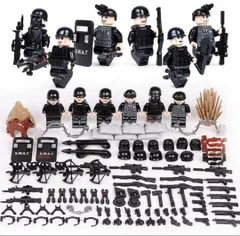 ブロックのおもちゃ レゴ互換 ミリタリーミニフィグ【アメリカ警察特殊部隊】 02