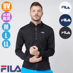 FILA フィラ メンズ フィットネス UVジャケット 水陸両用ラッシュガード 長袖フルジップ 418-330