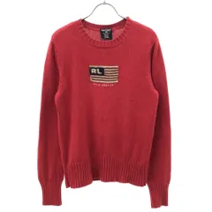 ポロジーンズ 長袖 コットンニット セーター M レッド POLO JEANS RALPH LAUREN レディースのサムネイル