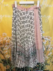 anna sui(アナスイ) プリーツ フラワー ロング スカート M