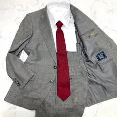 極美品 リネン混 バーバリーズ スーツ 春夏～通年 メンズ B1249