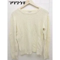 ◇ grn ジーアールエヌ コットン 長袖 ニット セーター サイズ3(L) アイボリー系 レディース 【中古】 【1103240011177】