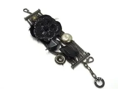 ANTEPRIMA アンテプリマ フラワー キーホルダー ストラップ バッグチャーム レディース ブラック系 DI5978