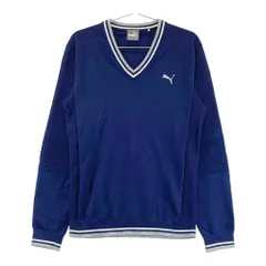 サイズ：M PUMA GOLF プーマゴルフ  ニット セーター  ネイビー系 [240101511085] ゴルフウェア メンズ ストスト
