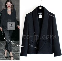 CHANEL - シャネル ジャケット CHANEL 79万 2018 秋冬 ブラウン ウール 100 スタンド カラー プリーツ ツイード 紙タグ付 カールラガーフェルド 貴重レア 未使用級 42 CHANEL - シャネル ジャケット CHANEL 79万 2018 秋冬 ブラウン