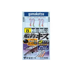 がまかつ FB119 キス船釣仕掛 ショットキス赤2本 7-1のサムネイル