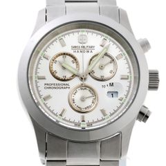 スイスミリタリー ハノワ/SWISS MILITARY HANOWA　10198J　シルバー　クオーツ【中古】　70099
