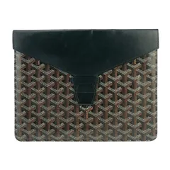 美品 GOYARD ゴヤール クラッチバッグ カモンドMM - ブラック PVC
