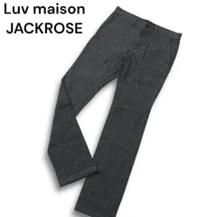 Luv maison JACKROSE ジャックローズ 秋冬 ストレッチ★ スリム スラックス パンツ Sz.44 メンズ 灰 グレー 日本製のサムネイル