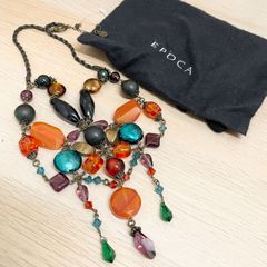 ENFOLD アクリル ネックレス ネイビー - メルカリ