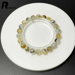 【限定一点】 レア EU製 ★ROBEAN・デンドライト・イン・ローズクォーツ★ブレスレット 天然石 模樹石水晶 お守り プレゼント2  ギフト 8.3-8.8mm M0519263