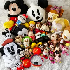 ディズニー ミッキー ミニー ぬいぐるみ マスコット 31点セット まとめ売り ハロウィンカチューシャ2024 レトロミニー 31