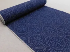 〔楽布特選〕P32749　本場　結城紬　重要無形文化財　蚊絣　解き洗い品　リ・オーダー　オークション　t