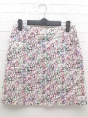 ◇ Kumikyoku 組曲 総柄 ミニ 台形 スカート サイズ2 マルチ レディース  【1002800364497】