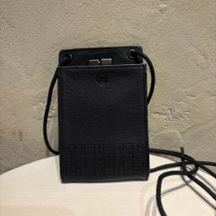 yorozu ヨロズ kirihana square character pouch ポーチ ブラック【代官山A07】