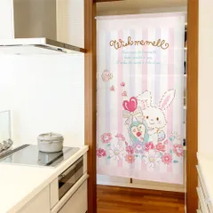 【MINIBOX のれん制作工房 正規販売店舗】【匿名配送ネコポス 送料無料】のれん サンリオ sanrio「ウィッシュミーメル フラワー」85×丈150cm【日本製】スタジオジブリ 家紋 トトロ 千と千尋の神隠し 目隠し 暖簾