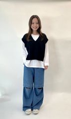 カットソー 00サイズ ガノッシュ 257-80968 春 夏 30代 40代 50代  レディース カジュアル 1点物 新品 ganosch   長袖Tシャツ lady