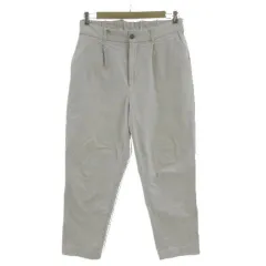 アバハウス ABAHOUSE パンツ チノパン  テーパード タック ウエストゴム ストレッチ コットン混 グレー系 50のサムネイル