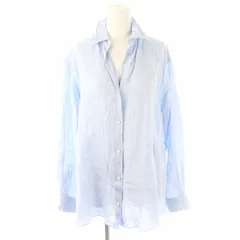 ✨美品✨ドゥーズィエムクラス ワイヤー ウォッシュ シャツ シルク混 ストライプ MUSEドゥーズィエムクラス シルクレーヨン ワイヤーウォッシュ