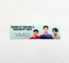 NAUGHTY BOYS YMO BUMPER STICKER
