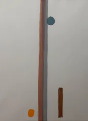 現代美術　山中現　直筆サイン『黒のかたち』ペーパーに水彩＆コラージュ 0501M 現代美術 山中現 直筆サイン『黒のかたち』ペーパーに水彩