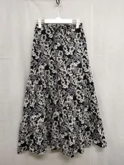 GU フラワープリント フレアスカート Lサイズ