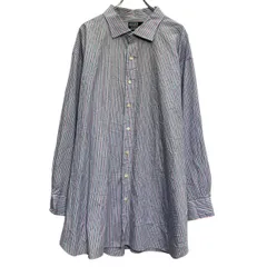 Polo Ralph Lauren 長袖 ストライプシャツ 21 2XL～ ブルー ホワイト ピンク ポロラルフローレン ボタン 古着卸 アメリカ仕入 a702-6087のサムネイル