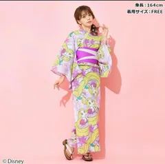 特別セール‼️ディズニーラプンツェル浴衣、帯セットコメントで
