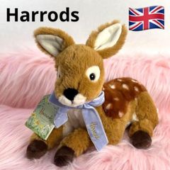 英国 Harrods ハロッズ　　子鹿　コジカ　鹿　ブラウン　ぬいぐるみ 英国 Harrods ハロッズ 子鹿 コジカ 鹿 ブラウン ぬいぐるみ