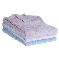 【新着商品】watawa 今治タオル フェイスタオル 3枚セット 綿100％ 甘撚り ふわふわ 薄手 速乾 35×85cm (フェイスタオル３枚, 3色セットB) 1