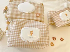 【くま蓋マルチポーチ】  おむつ入れ おむつポーチ おしり拭きケース おしり拭き