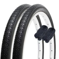 新品 シンコー 14インチ 自転車 タイヤ チューブ 各2本セット ペア巻 スタンダードタイヤ 14×1.75 ブラック H/E SR133 60005