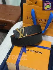【今日特価】Louis Vuitton リッチトゴレザーダブルフェイスベルト-1