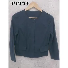 ◇ green label relaxing UNITED ARROWS 長袖 ジップアップ ジャケット サイズ36 ネイビー レディース 【中古】 【1002802160738】