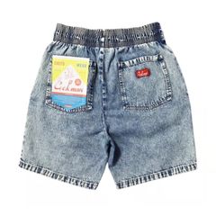 【新品・未使用】Cookman SHEF PANTS SHORT (Snow Washed Denim) L.BLUE クックマン シェフパンツ ショーツ (スノー ウォッシュド デニム) ライトブルー