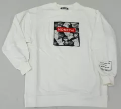 HoneyCinnamon×小倉 唯 BIGスウェット ホワイト HoneyCinnamon×小倉 唯のコラボアパレル登場♪「カワウソくん
