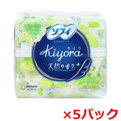 おりもの専用シート ユニ・チャーム ソフィ Kiyora きよら 14cm ナチュラルグリーンの香り 72個入り X5パック