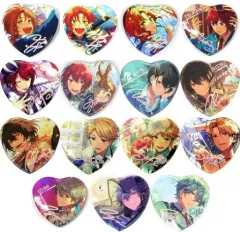 【中古】バッジ・ピンズ 全15種セット 「あんさんぶるスターズ! 願望ホログラムハート缶バッジ Knights」 中国限定