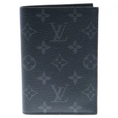 LOUIS VUITTON (ルイヴィトン) モノグラム エクリプス パスポートカバー クーヴェルテュール・パスポール NM ブックカバー 手帳カバー ブラック M63914