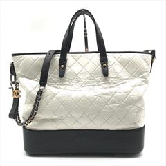 美品 CHANEL シャネル ココマーク マトラッセ ガブリエル 2WAY ハンド ショルダー バッグ ホワイト バイカラー カバン 鞄 k5444