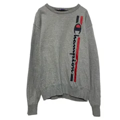 champion プリント スウェット トレーナー チャンピオン M グレー プルオーバー 裏起毛 古着卸 アメリカ仕入 a609-6064