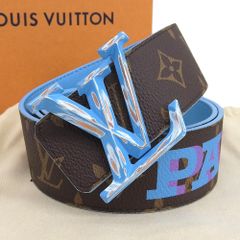 【本物保証】 希少 レア 箱・布袋付 新品同様 ルイヴィトン LOUIS VUITTON モノグラム サンチュール LV ピラミッド M0495 90/36 腰ベルト