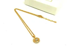■極美品■ NINA RICCI ニナリッチ ラインストーン ネックレス ペンダント アクセサリー レディース ゴールド系 DH5527