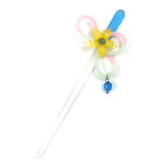 髪飾り 一本差し 浴衣 お祭り 花 夜光 青 水色 黄色 緑 黄緑 ピンク 白 クリア 透明 ビーズ 成人式 振袖 前撮り 袴 キッズ 子 No.8-2711
