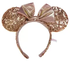 【中古】アクセサリー(非金属)(キャラクター) ミニーマウス スパンコールカチューシャ(ピンクゴールド) 「ディズニー」 東京ディズニーリゾート限定