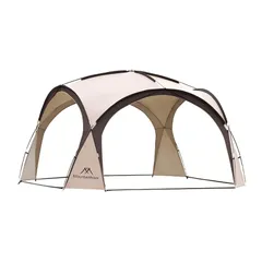 M MOUNTAINHIKER シェードテント、150Dオックスフォードポリエステル耐久性のあるシェードテントアウターテント、防風性と防水性のターポリン、複数人に適しています、4mx4mの広いスペース、ビーチシェード、組み立てが簡単、夏の屋外キャンプに最適 (