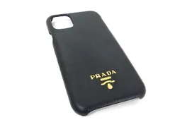 PRADA iPhone 11 ケース サフィアーノ レザー 12H114 黒 2025年最新】prada iphone11の人気アイテム - メルカリ
