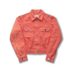 【AD1999】robe de chambre COMME des GARCONS orange denim jacket archive