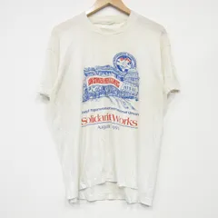 L/古着 半袖 ビンテージ Tシャツ メンズ 90s Solidarity ボロ クルーネック 白 ホワイト 25sep04 中古