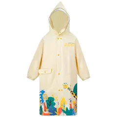 [MK MATT KEELY] キッズ レインコート子供 90-145cm 女の子 男の子 小学生 通学 男女兼用 ランドセル対応 雨具 カッパ 梅雨対策 柄 無地（NEWベージュ/3XL）